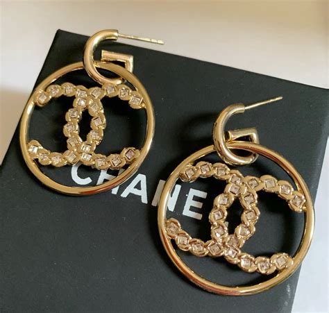 chanel hoop earrings price|chanel earrings sale online.